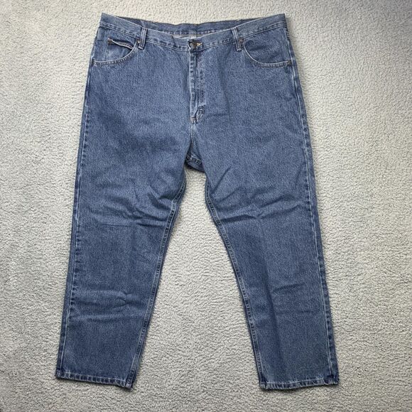 Wrangler Five Star Premium Jeans Mens 42x30 Blue Relaxed Fit Denim NWT - Picture 4 of 12